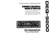 Pioneer DEQ 9200 - Equalizer / Crossover Owner's Manual