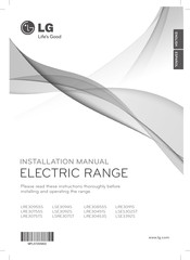LG LRE30955S Installation Manual