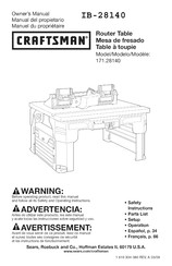 Craftsman 171.28140 Owner's Manual