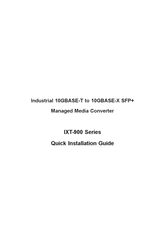 Planet IXT-900-2X1PD Quick Installation Manual