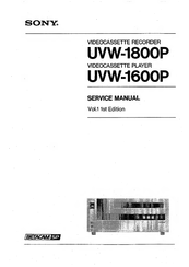 Sony UVW-1600P Service Manual