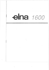 ELNA 1600 Instruction Manual