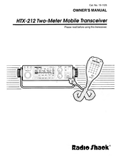 Radio Shack HTX-212 Owner's Manual