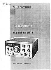 Kenwood TS-511S Operating Manual