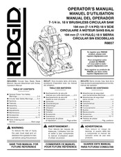 RIDGID R8657 Operator's Manual