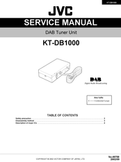 JVC KT-DB1000 Service Manual