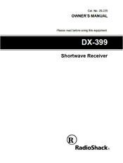 Radio Shack DX-399 Owner's Manual