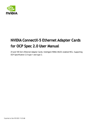 Nvidia ConnectX-5 Ex User Manual