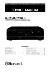Sherwood Newcastle R-325 Service Manual