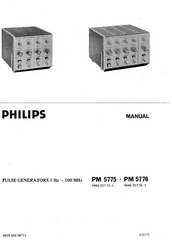 Philips PM 5775 Manual
