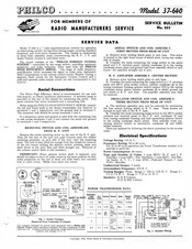 Philco 37-640 Service Manual
