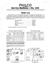 Philco 144 Service Manual