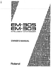 Roland EM-303 Owner's Manual