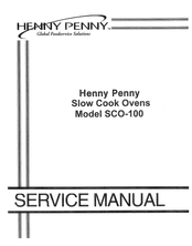 Henny Penny SCO-100 Service Manual