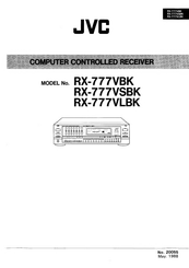 JVC RX-777VBK Manual