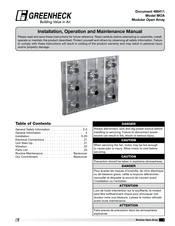 Greenheck MOA Installation, Operation And Maintenance Manual