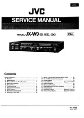 JVC JX-W9(E) Service Manual