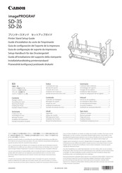 Canon imagePROGRAF SD-26 Setup Manual