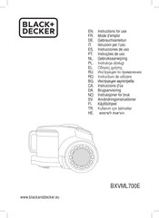 Black & Decker BXVML700E Instructions For Use Manual
