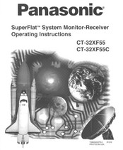 Panasonic CT-32XF55C Operating Instructions Manual
