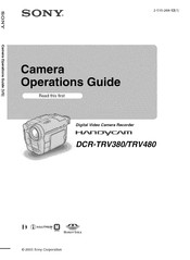 Sony Handycam DCR-TRV380 Operation Manual