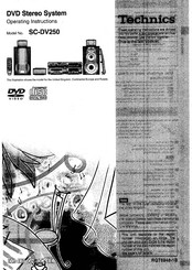 Technics SC-DV250 Operating Instructions Manual