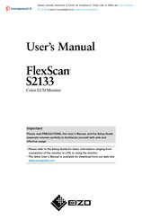 Eizo FlexScan S2133-BK User Manual