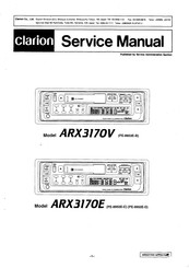 Clarion PE-9953E-B Service Manual