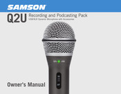 Samson Q2U Recording Pak Owner's Manual