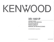 Kenwood XR-1801P Instruction Manual