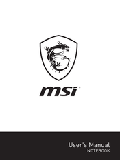 MSI Stealth Pro GS63VR-002 User Manual