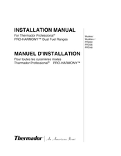 Thermador PRO-HARMONY PRD304EHC/05 Installation Manual