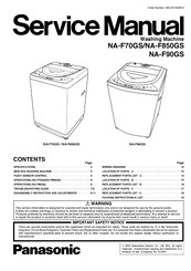 Panasonic NA-F70GS Service Manual