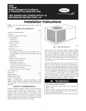 Carrier 50ZP036300 Installation Instructions Manual