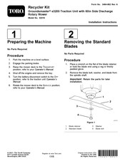 Toro Groundsmaster e3200 Installation Instructions Manual
