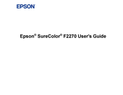 Epson SureColor F2270 User Manual