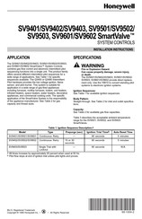 Honeywell SmartValve SV9501 Installation Instructions Manual