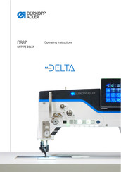 DURKOPP ADLER M-TYPE DELTA D887 Operating Instructions Manual