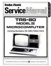 Radio Shack 26-1061 Service Manual