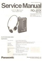 Panasonic RQ-J20X Service Manual