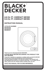 Black & Decker BCED37 Instruction Manual