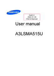 Samsung A3LSMA515U User Manual