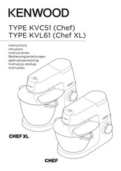 Kenwood Chef Elite XL KVL6320S Instructions Manual