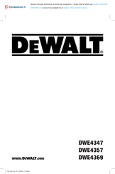 DeWalt DWE4369 Original Instructions Manual