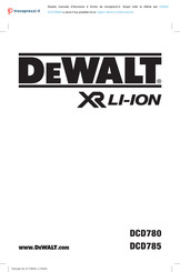 DeWalt DCD785' DCD785M2 Original Instructions Manual