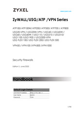 ZyXEL Communications ZyWall USG20-VPN Handbook