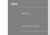 MSI MS-N031 Quick User Manual