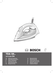 Bosch sensixx B4 TDA 56 Series Operating Instructions Manual