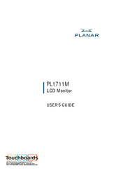 Planar PL1711M-WH User Manual