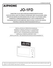 Aiphone JOS-1A2 Installation & Operation Manual